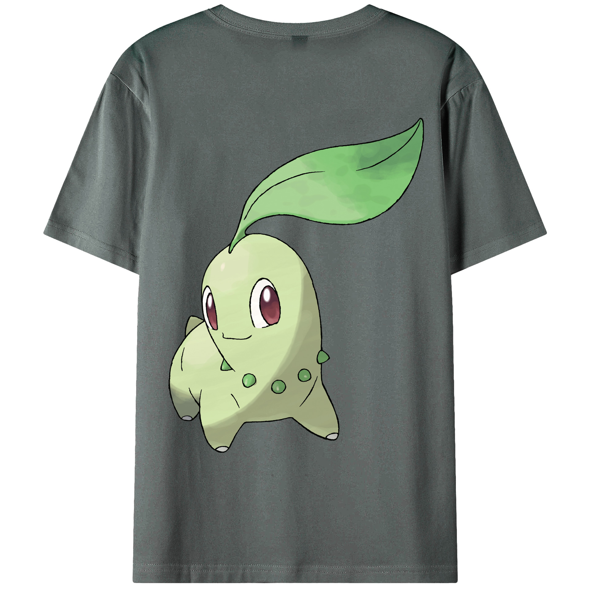 （画像用） ポケットモンスター Pokémon 綿100％ メンズ半袖Tシャツ（バックプリント） 通気性
